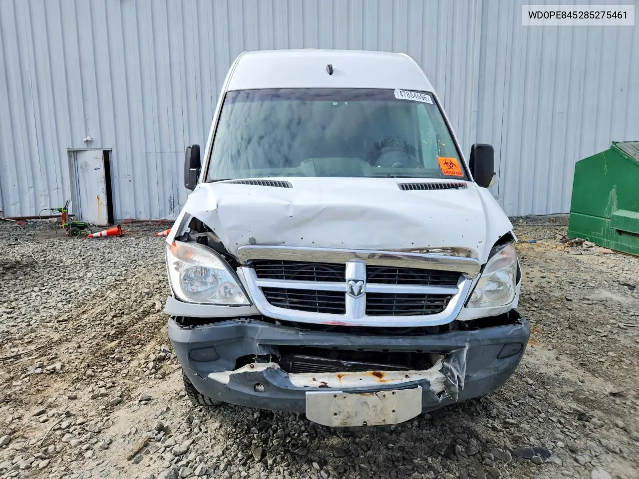 2008 Dodge Sprinter 2500 VIN: WD0PE845285275461 Lot: 56528276