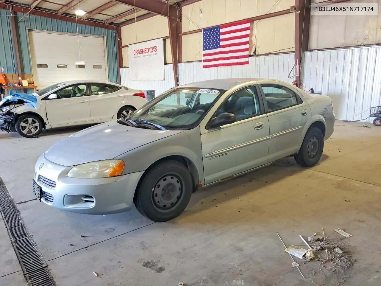 2001 Dodge Stratus Se VIN: 1B3EJ46X51N717174 Lot: 61376016