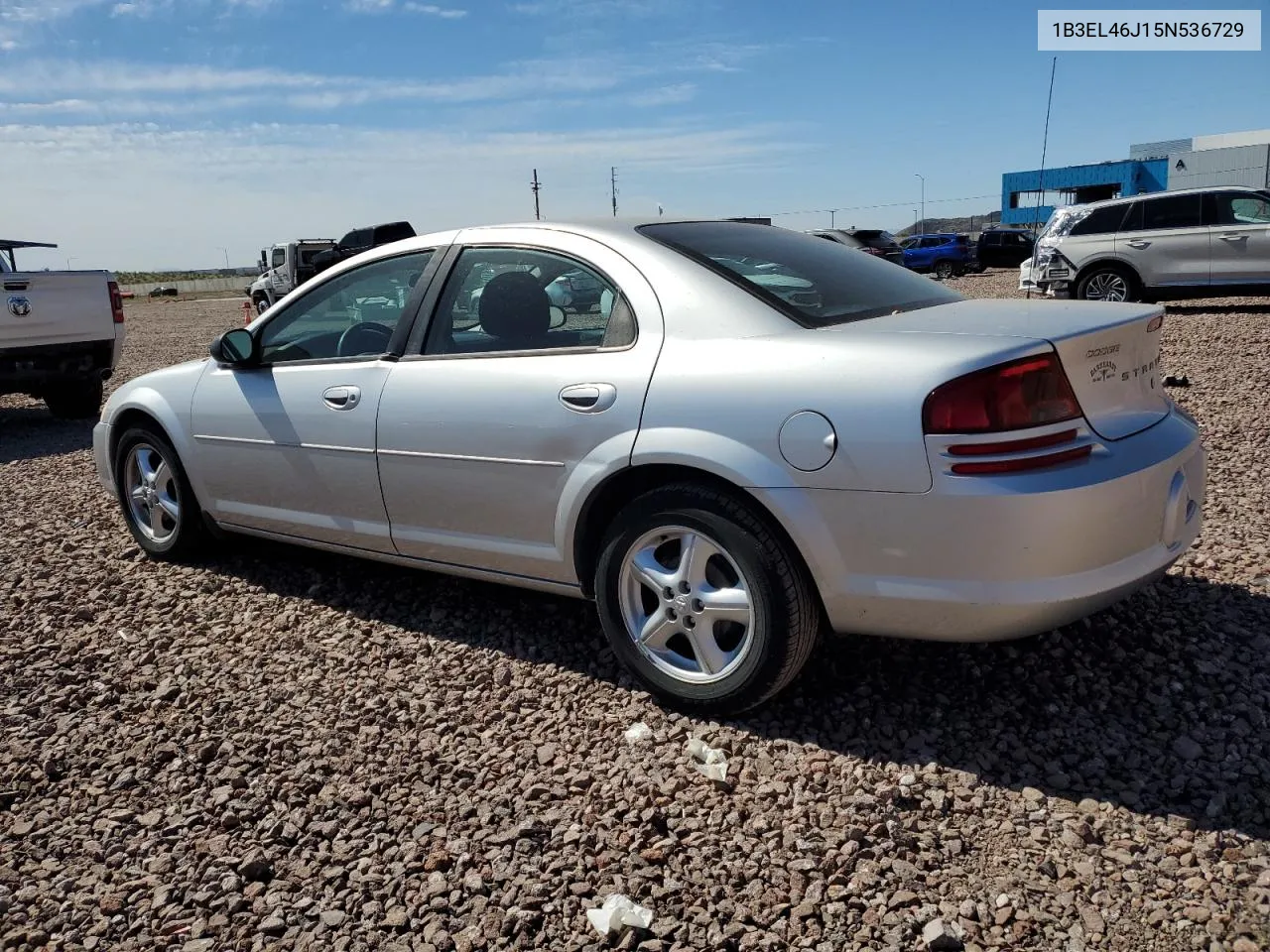 2005 Dodge Stratus Sxt VIN: 1B3EL46J15N536729 Lot: 44367324
