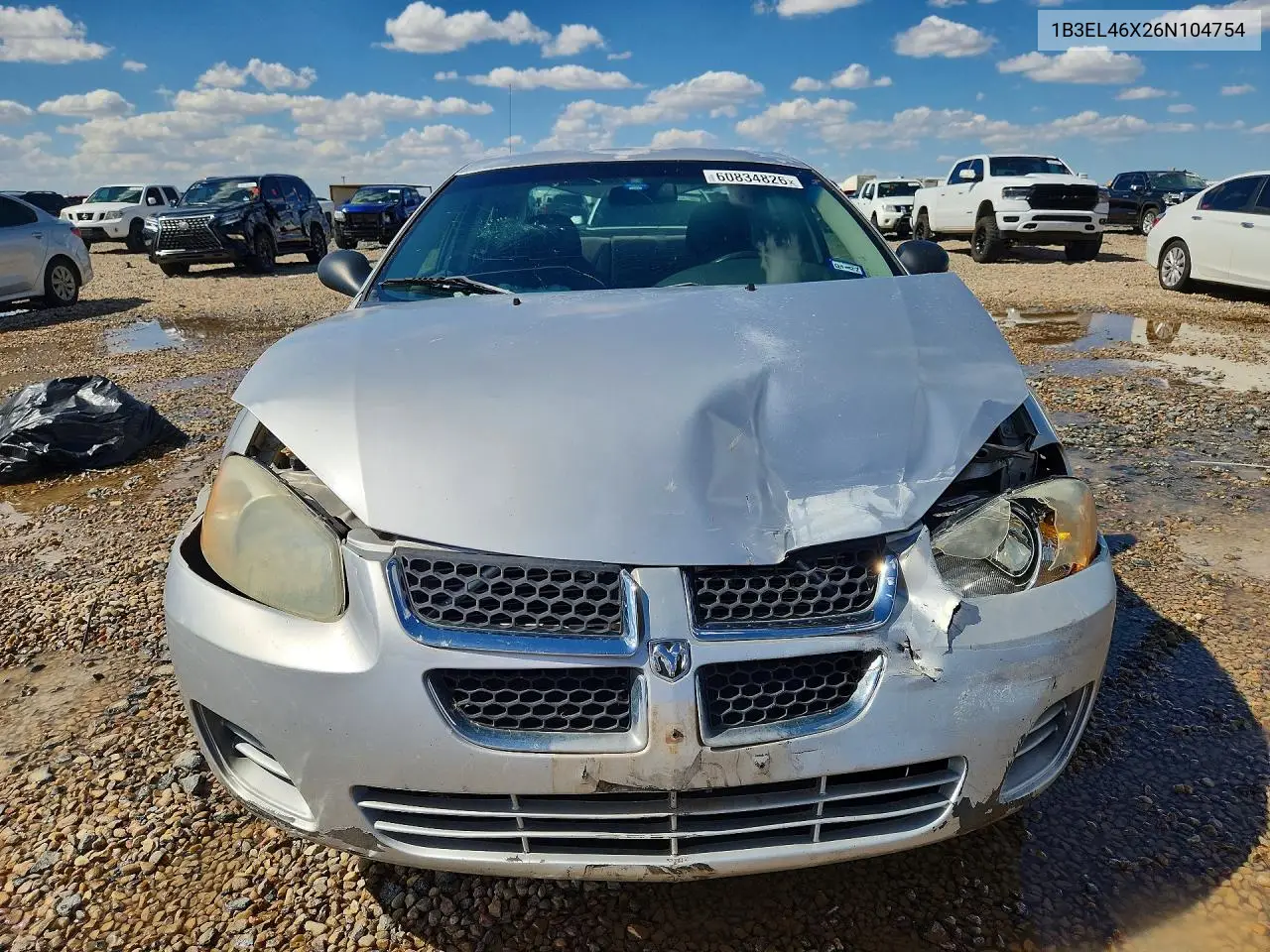 2006 Dodge Stratus Sxt VIN: 1B3EL46X26N104754 Lot: 60834826