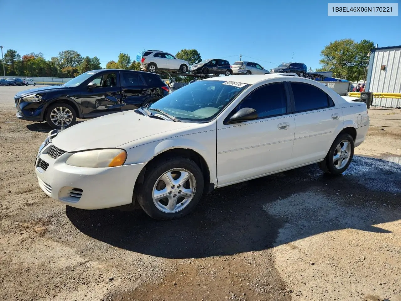 2006 Dodge Stratus Sxt VIN: 1B3EL46X06N170221 Lot: 90808135