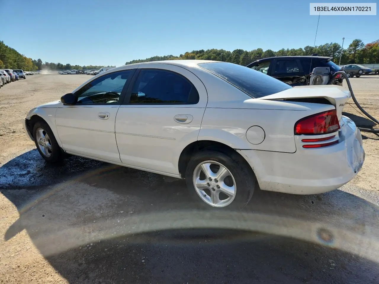 2006 Dodge Stratus Sxt VIN: 1B3EL46X06N170221 Lot: 90808135