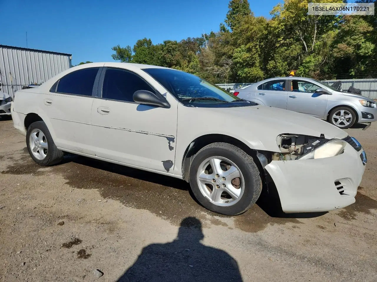 2006 Dodge Stratus Sxt VIN: 1B3EL46X06N170221 Lot: 90808135