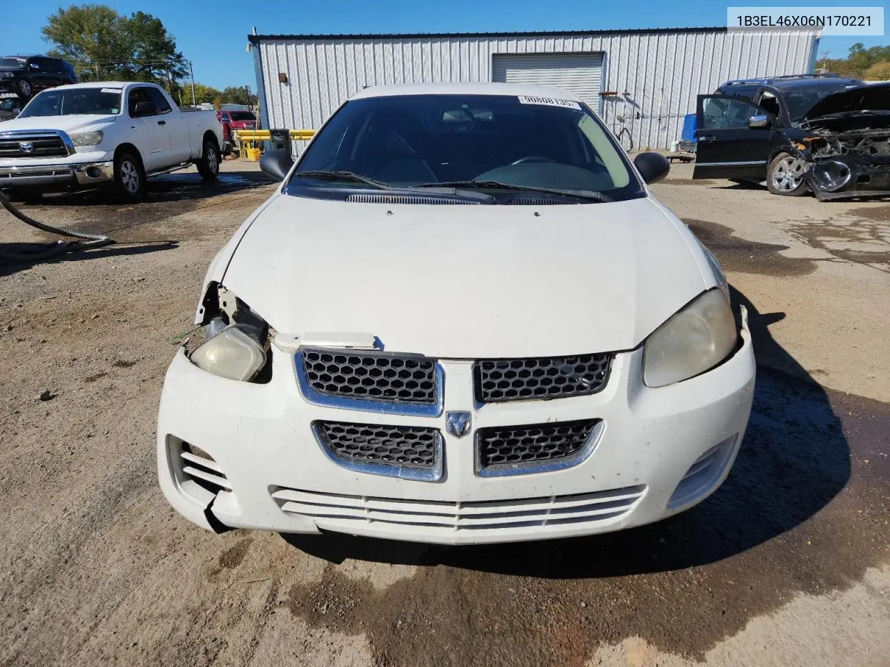 2006 Dodge Stratus Sxt VIN: 1B3EL46X06N170221 Lot: 90808135