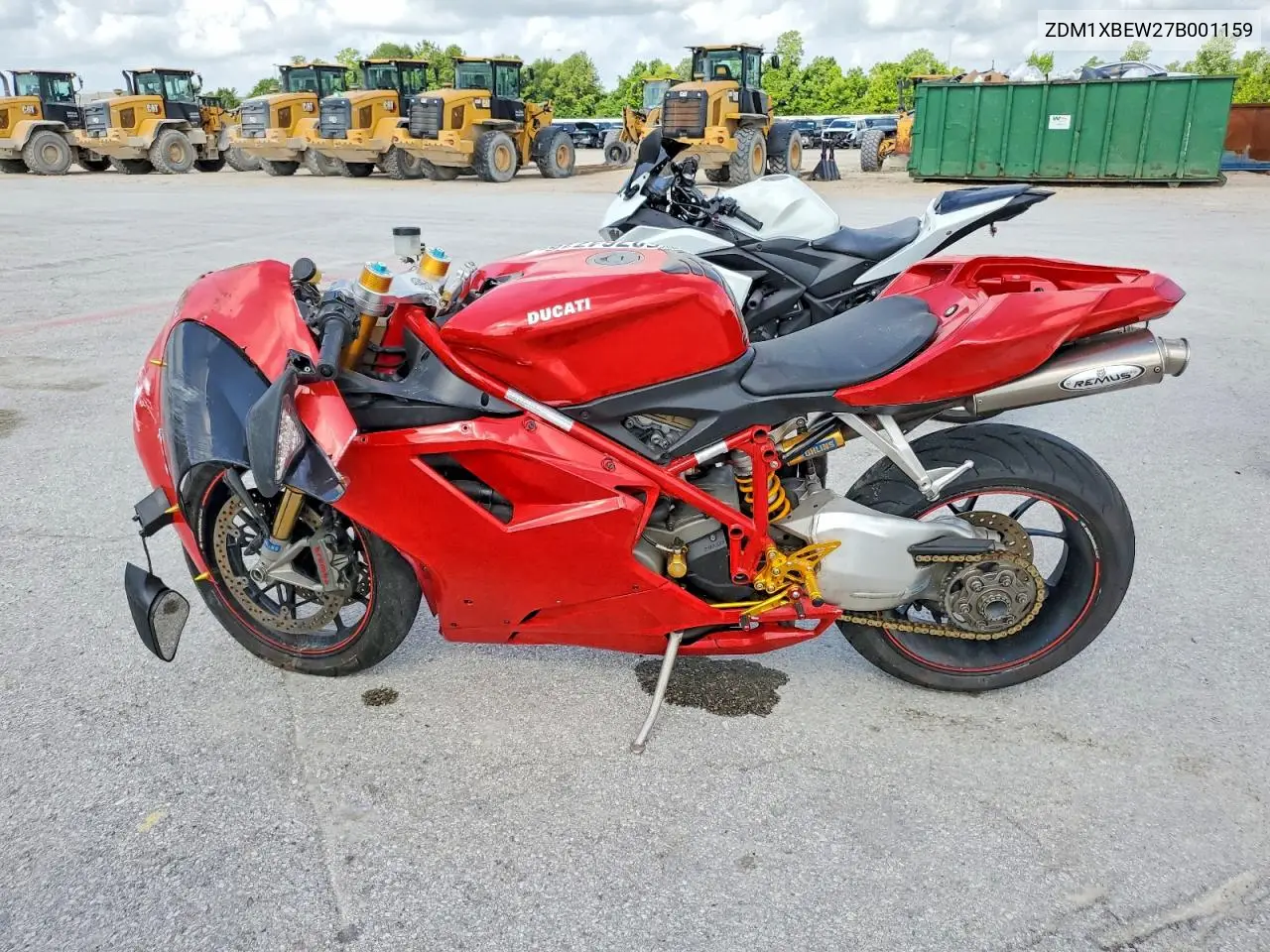 2007 Ducati 1098 Base VIN: ZDM1XBEW27B001159 Lot: 58764716