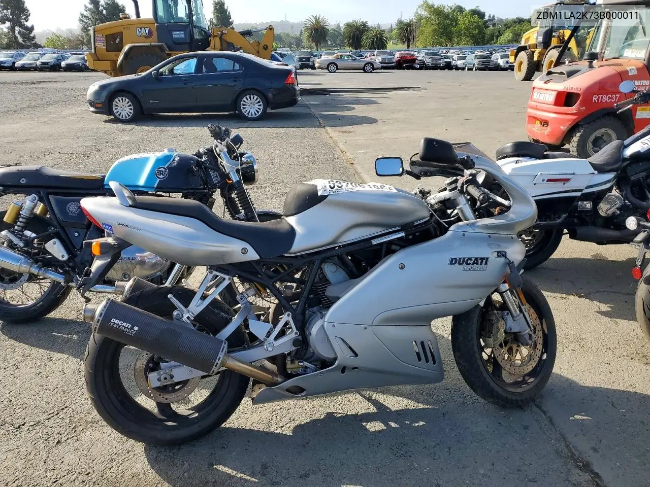 2003 Ducati 620 Sport VIN: ZDM1LA2K73B000011 Lot: 53706186