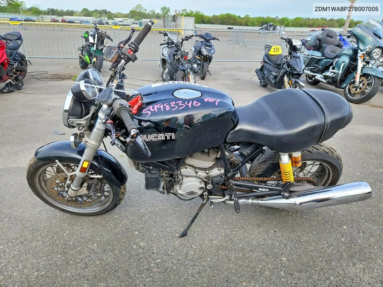 2007 Ducati Sportclassic Sport1000 VIN: ZDM1WABP27B007005 Lot: 54983346