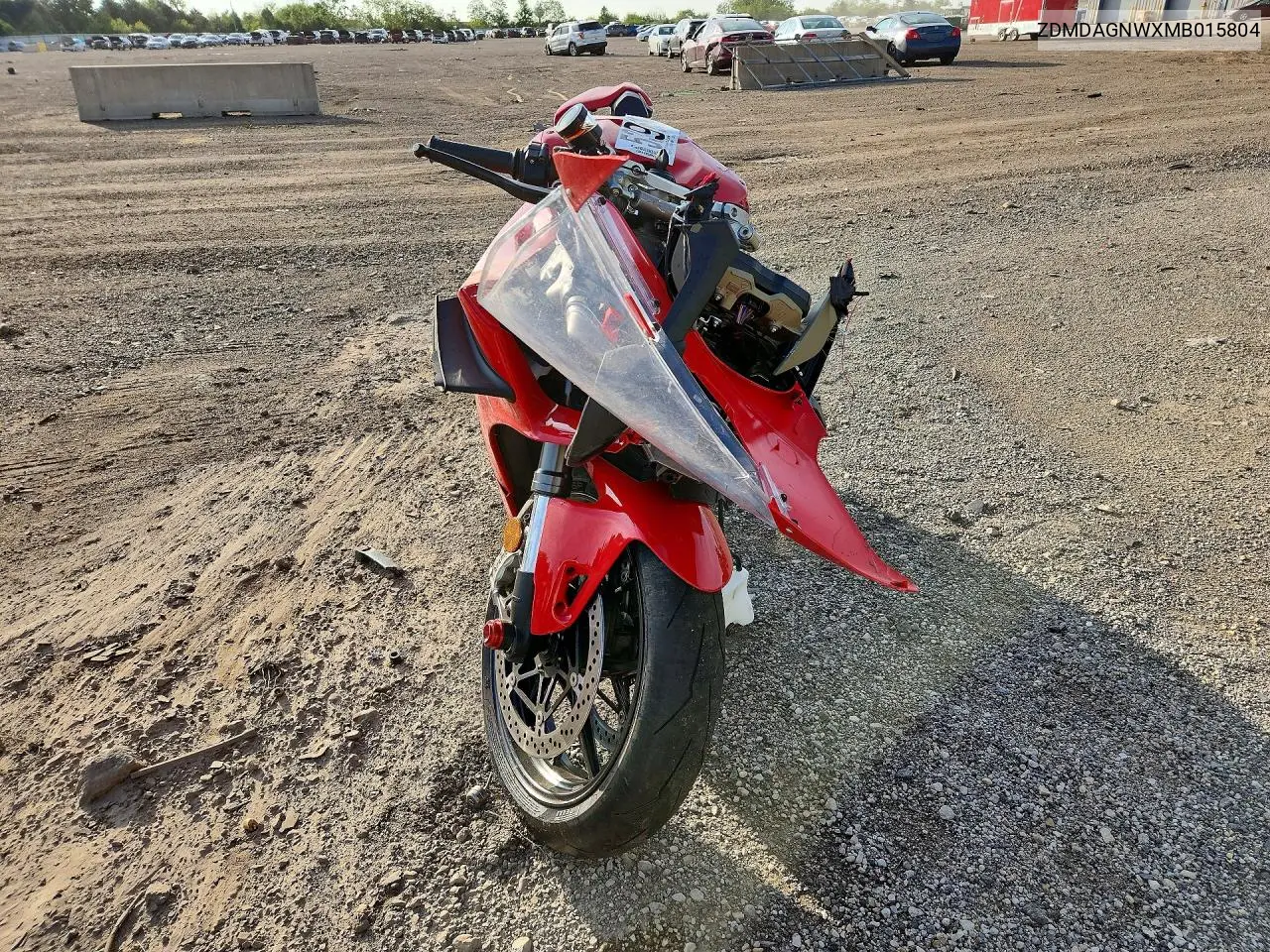 2021 Ducati Panigale V4 VIN: ZDMDAGNWXMB015804 Lot: 53965216