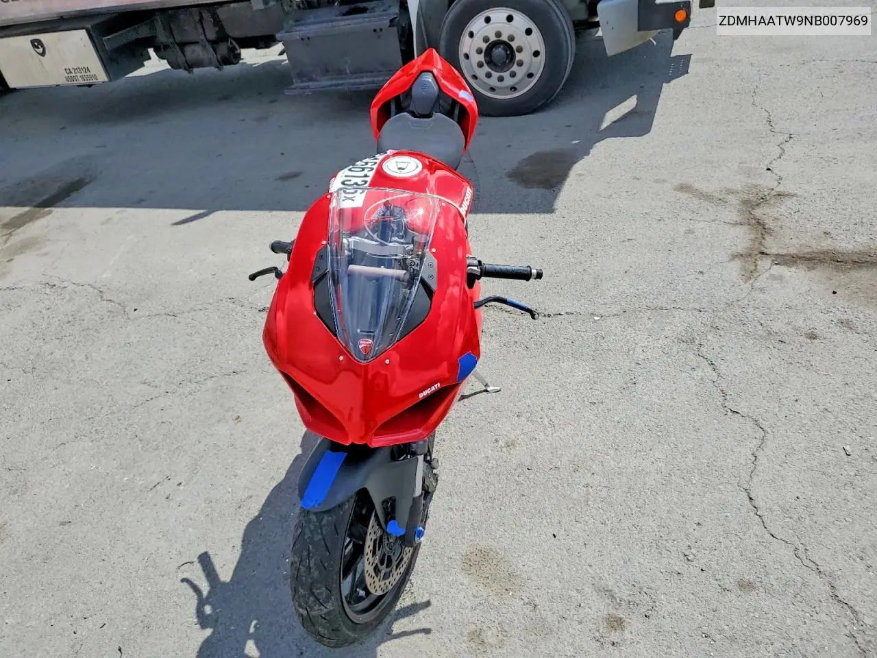 2022 Ducati Panigale V2 VIN: ZDMHAATW9NB007969 Lot: 48166136