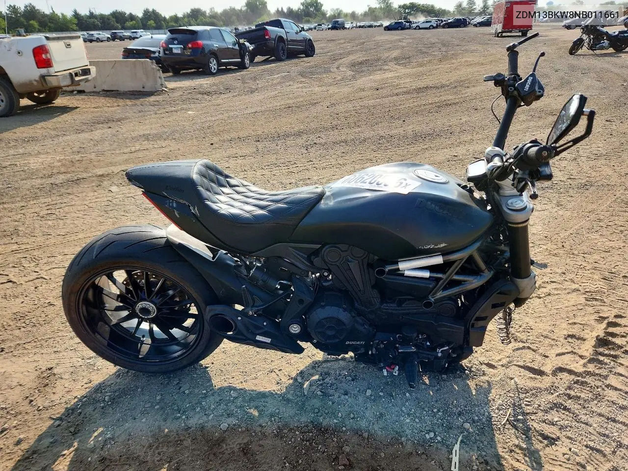 2022 Ducati Xdiavel VIN: ZDM13BKW8NB011661 Lot: 60620506