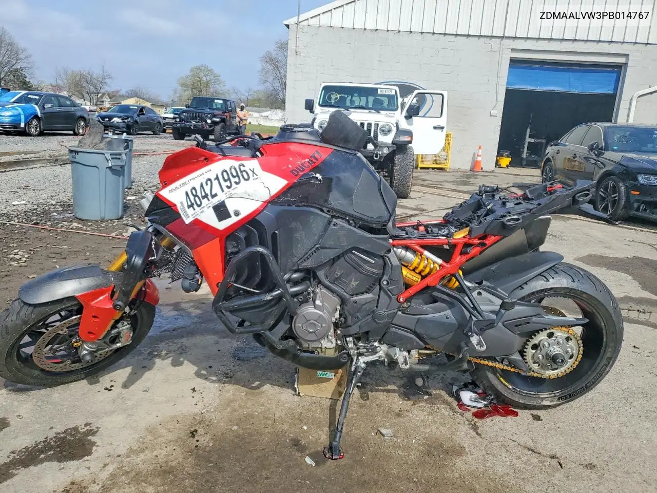 2023 Ducati Multistrada V4 VIN: ZDMAALVW3PB014767 Lot: 48421996