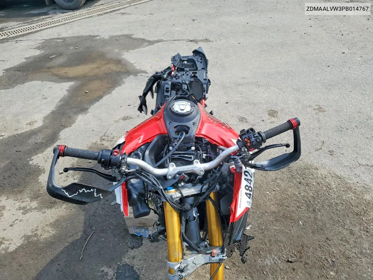 2023 Ducati Multistrada V4 VIN: ZDMAALVW3PB014767 Lot: 48421996