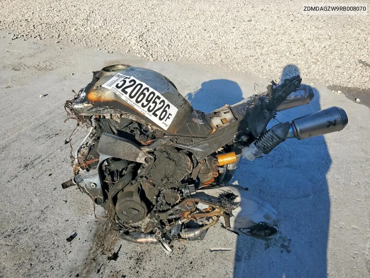 2024 Ducati Panigale V4 R VIN: ZDMDAGZW9RB008070 Lot: 52069526