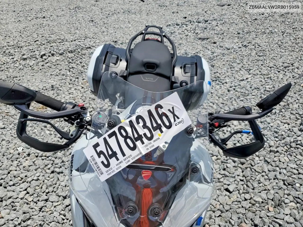 2024 Ducati Multistrada V4 VIN: ZDMAALVW2RB015959 Lot: 54784346
