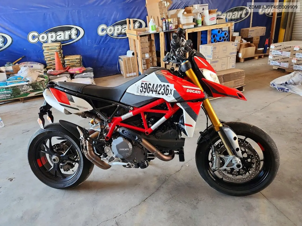 2025 Ducati Hypermotard 950 VIN: ZDMBAJDT4SB009909 Lot: 59644236