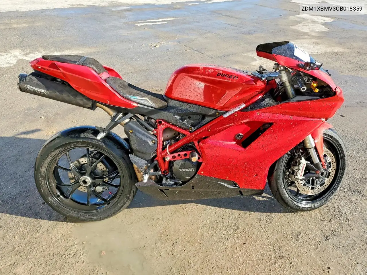 2012 Ducati Superbike 848 VIN: ZDM1XBMV3CB018359 Lot: 73402545