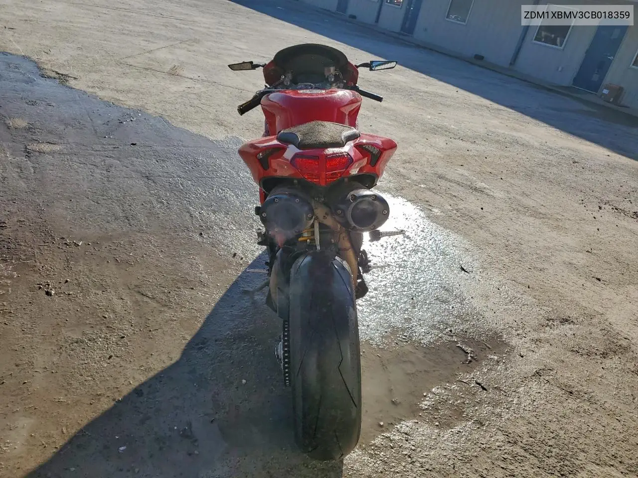 2012 Ducati Superbike 848 VIN: ZDM1XBMV3CB018359 Lot: 73402545
