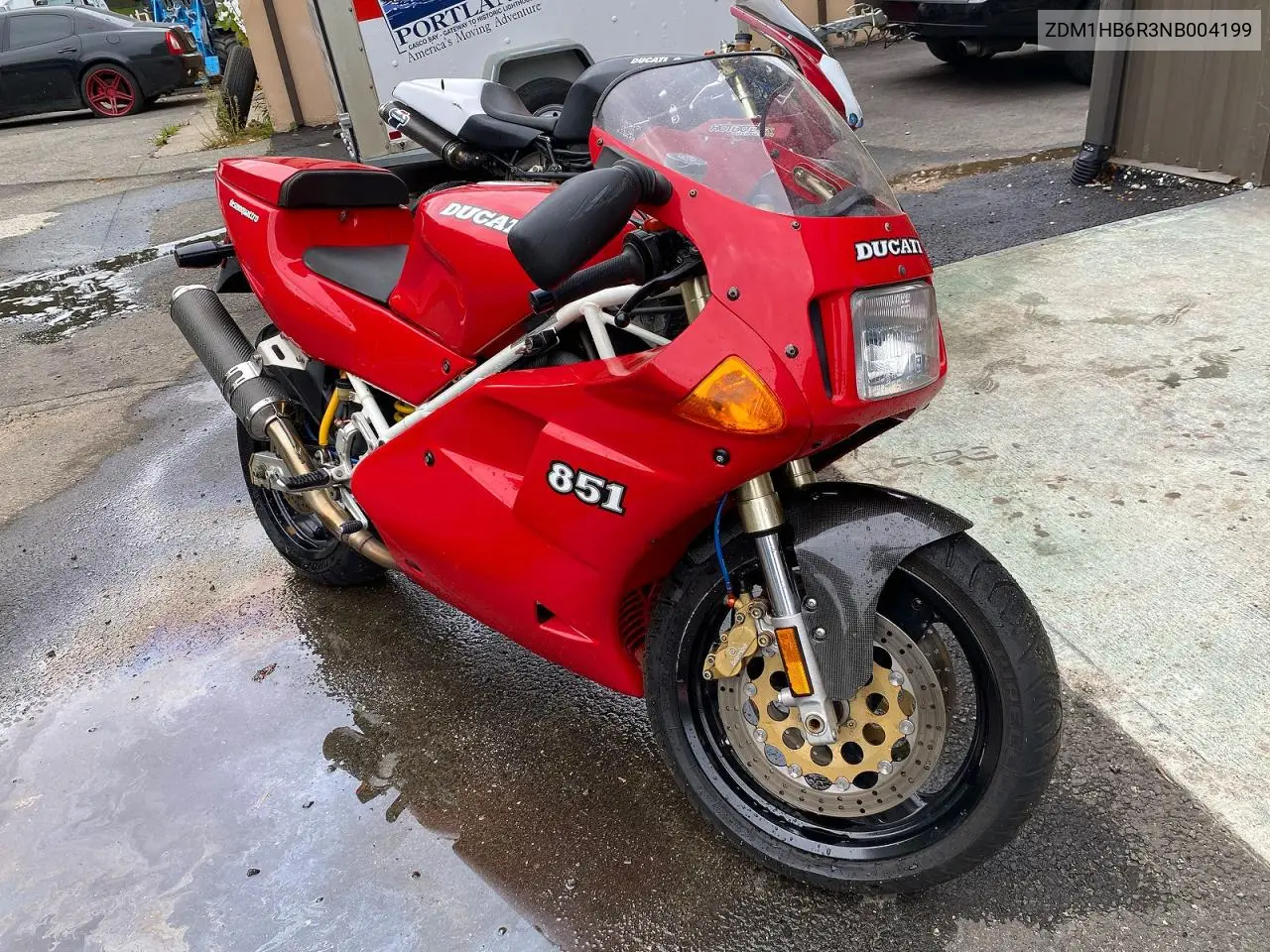 1992 Ducati 851 Sport VIN: ZDM1HB6R3NB004199 Lot: 53531046