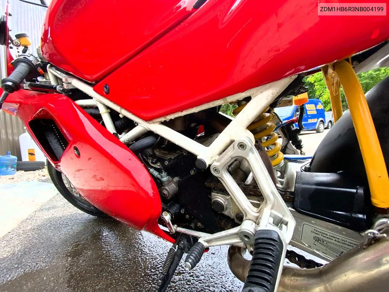1992 Ducati 851 Sport VIN: ZDM1HB6R3NB004199 Lot: 53531046