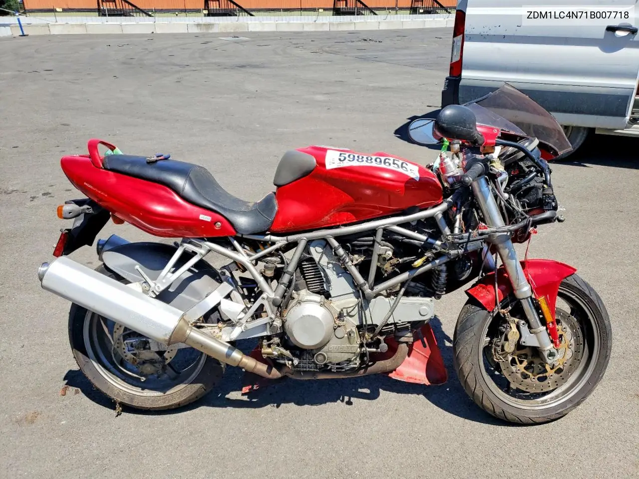 2001 Ducati 900 Ss VIN: ZDM1LC4N71B007718 Lot: 59889656
