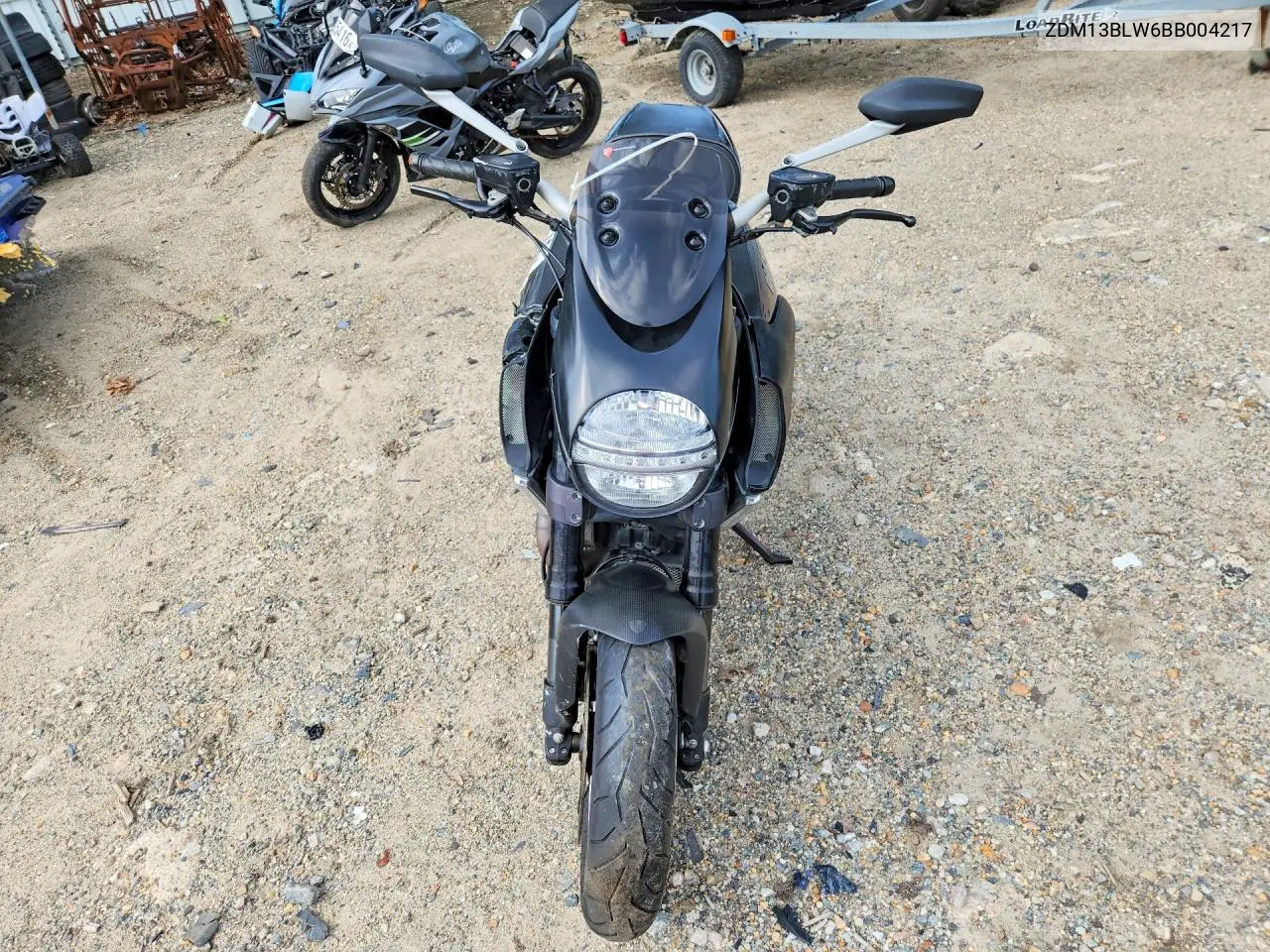 2011 Ducati Diavel VIN: ZDM13BLW6BB004217 Lot: 59397646
