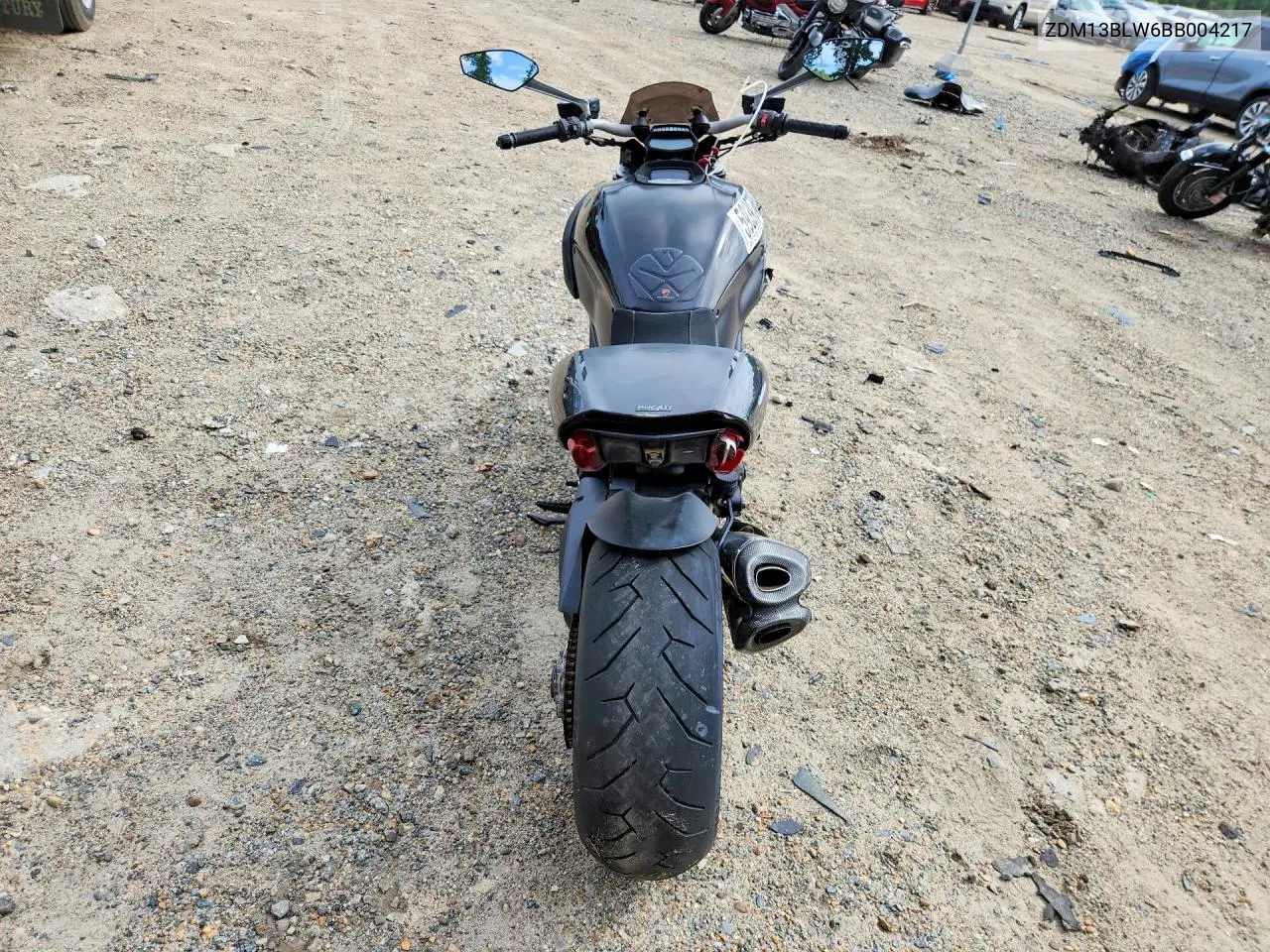 2011 Ducati Diavel VIN: ZDM13BLW6BB004217 Lot: 59397646