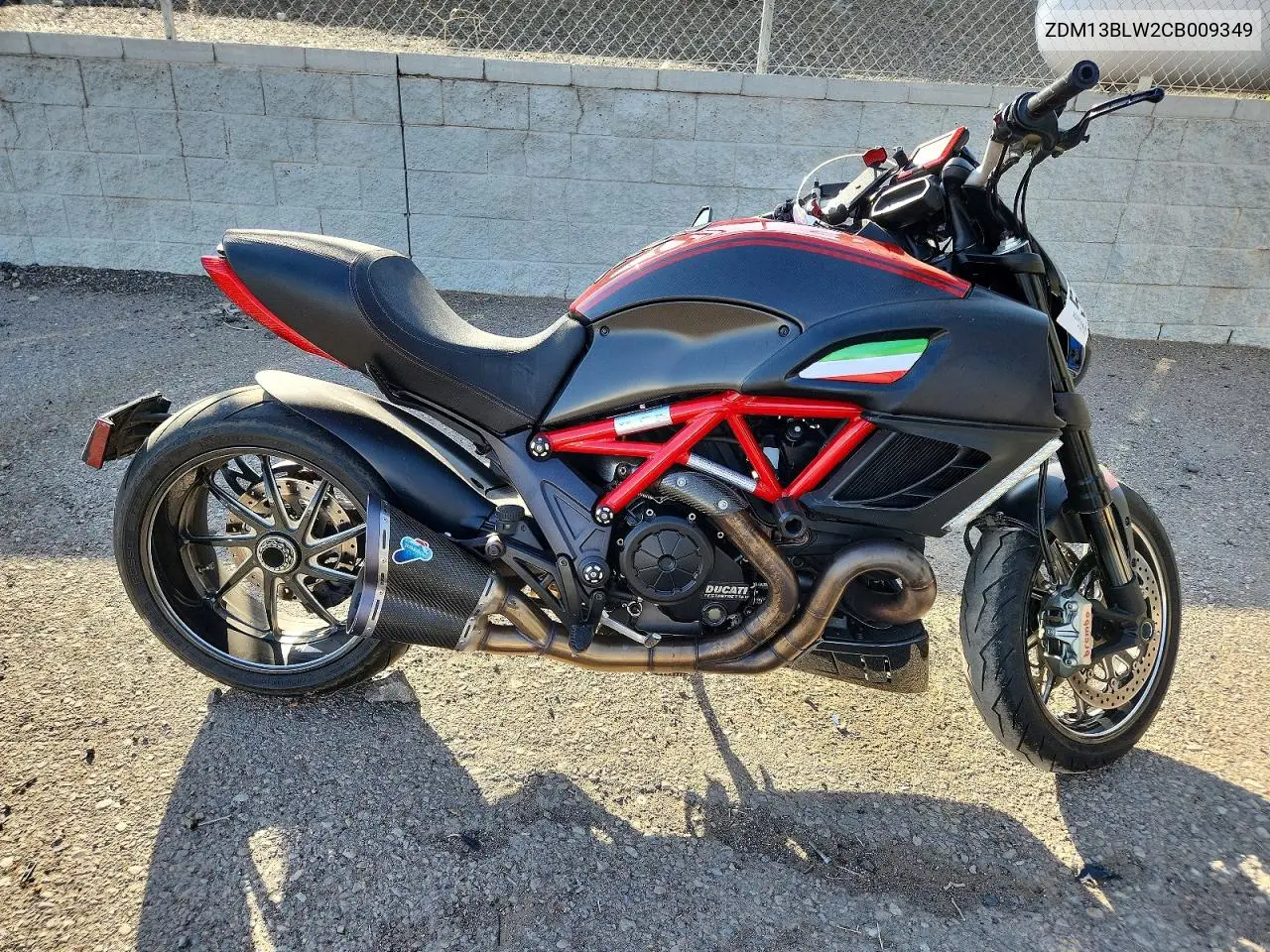2012 Ducati Diavel VIN: ZDM13BLW2CB009349 Lot: 57522616