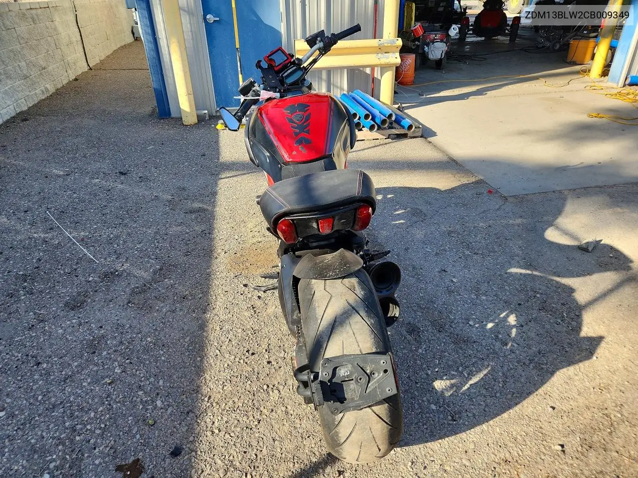 2012 Ducati Diavel VIN: ZDM13BLW2CB009349 Lot: 57522616