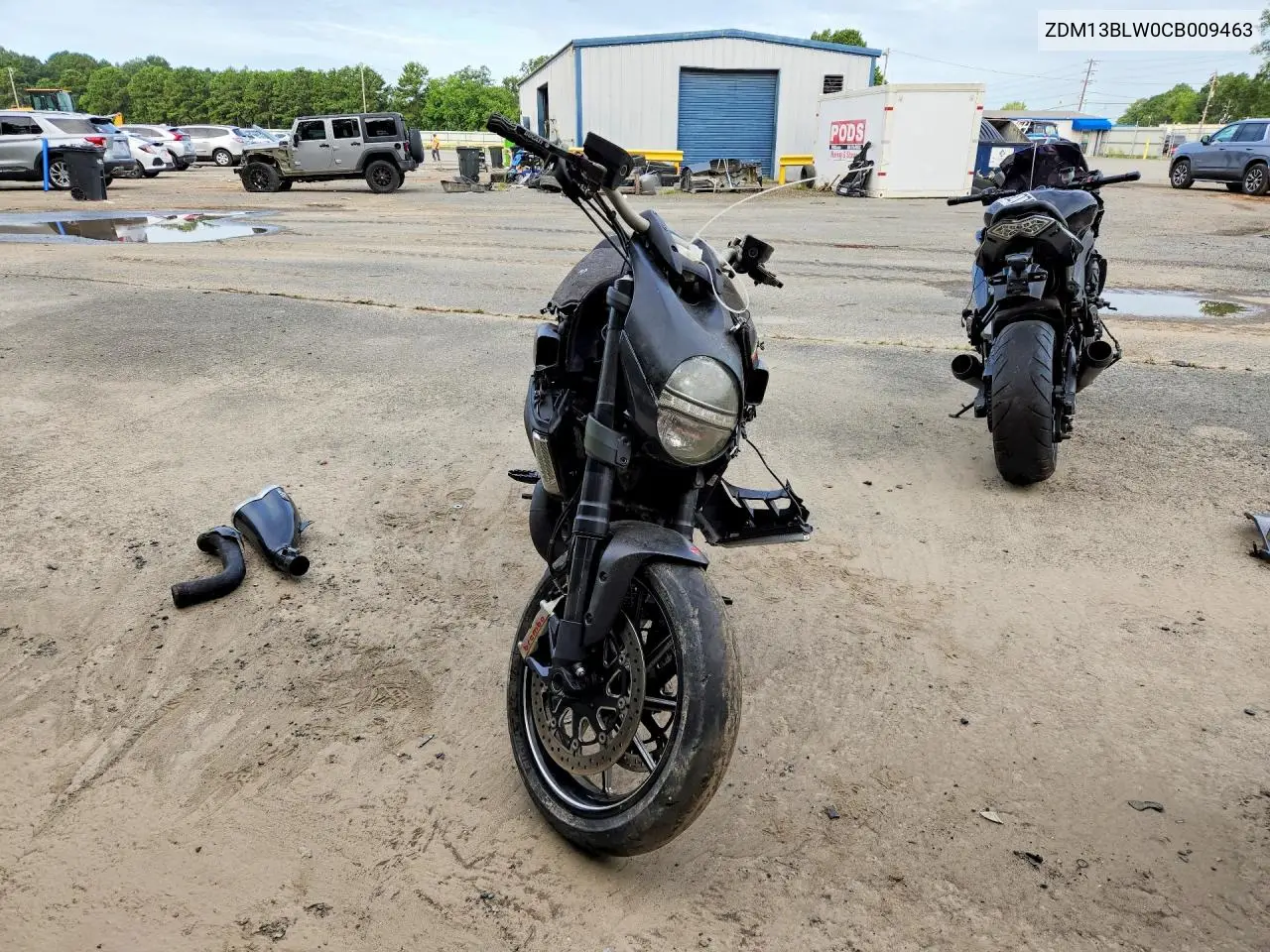 2012 Ducati Diavel VIN: ZDM13BLW0CB009463 Lot: 61049786