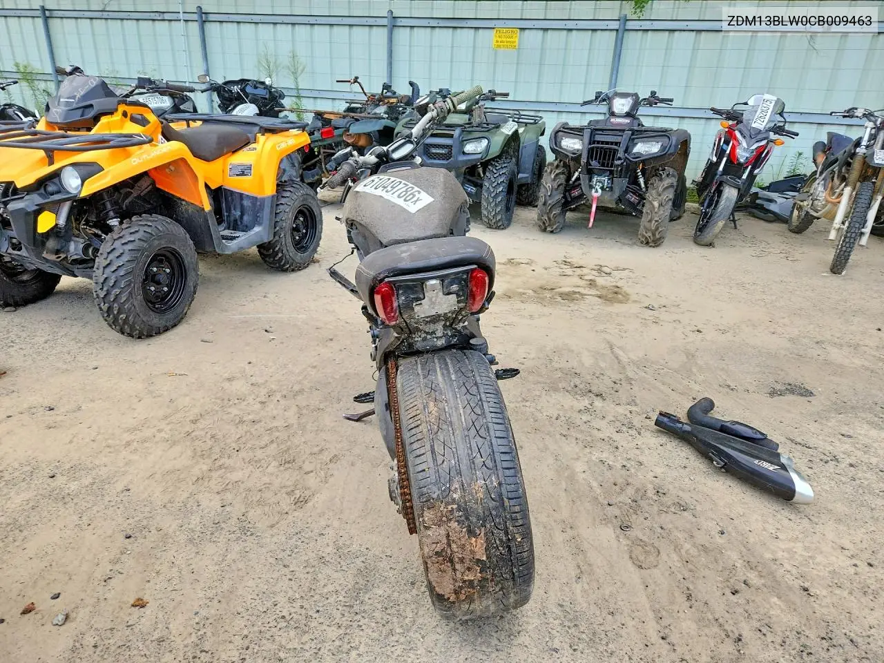 2012 Ducati Diavel VIN: ZDM13BLW0CB009463 Lot: 61049786