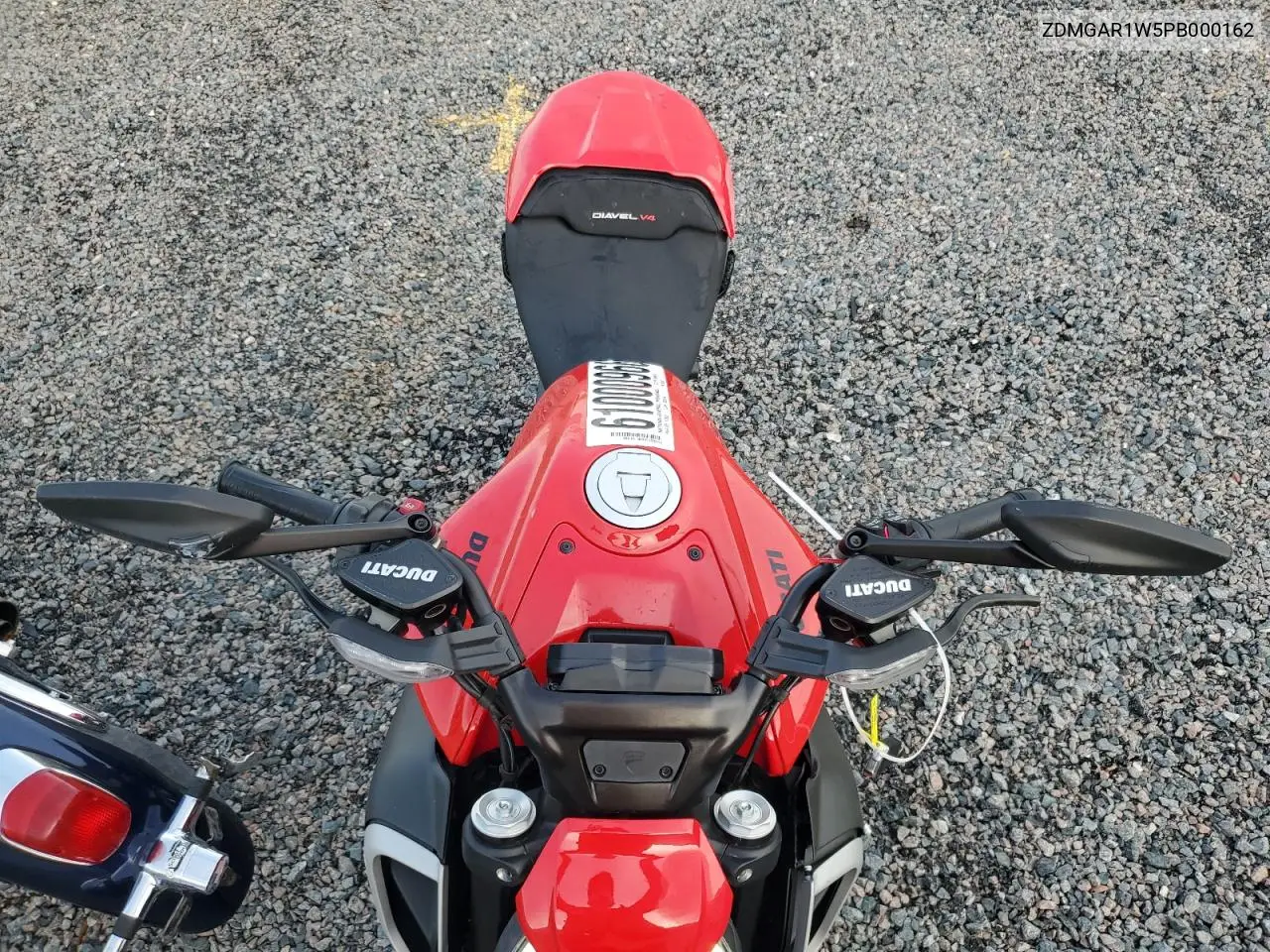 2023 Ducati Diavel V4 VIN: ZDMGAR1W5PB000162 Lot: 61000966