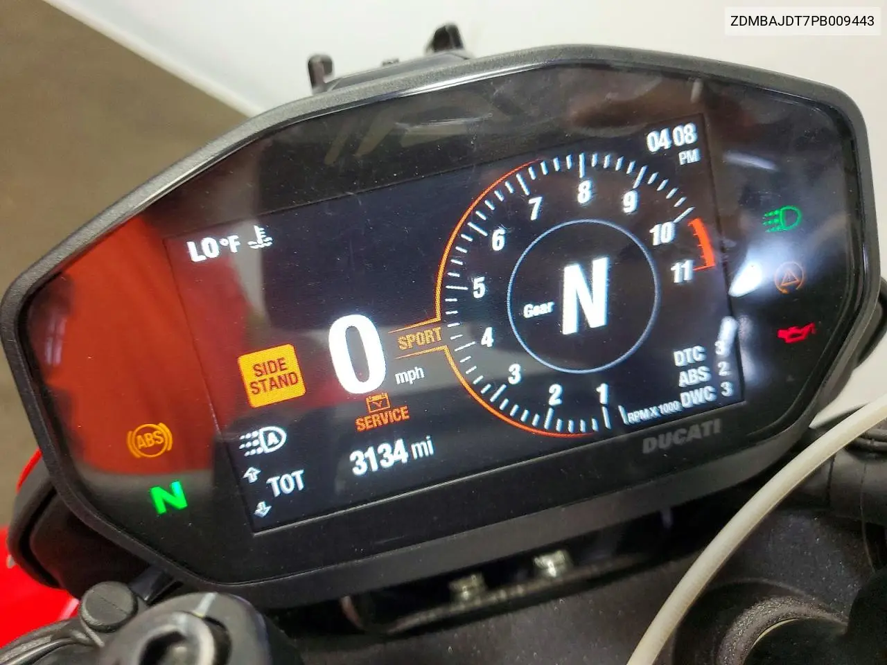 2023 Ducati Hypermotard 950 VIN: ZDMBAJDT7PB009443 Lot: 59654516