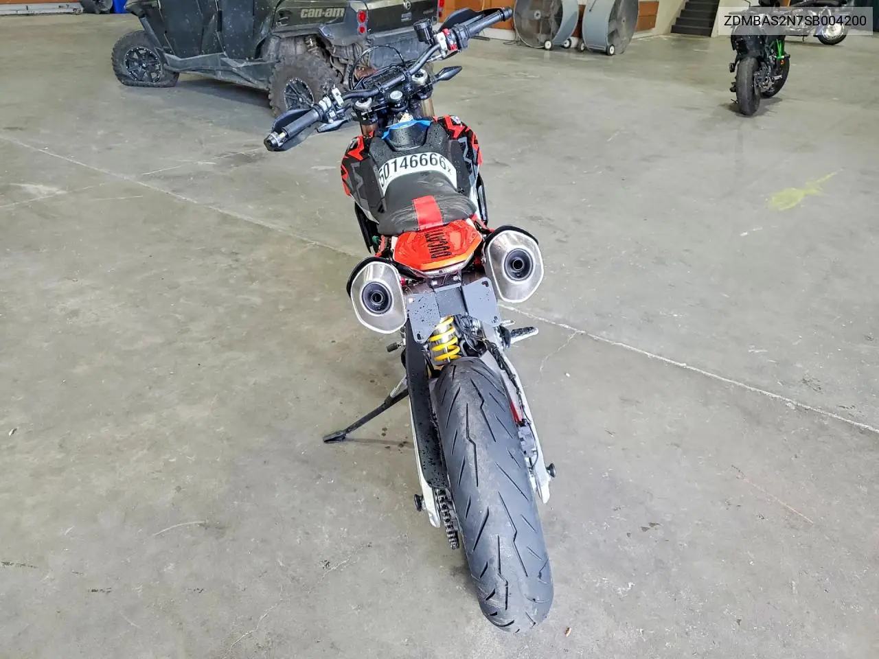 2025 Ducati Hypermotard VIN: ZDMBAS2N7SB004200 Lot: 50146666