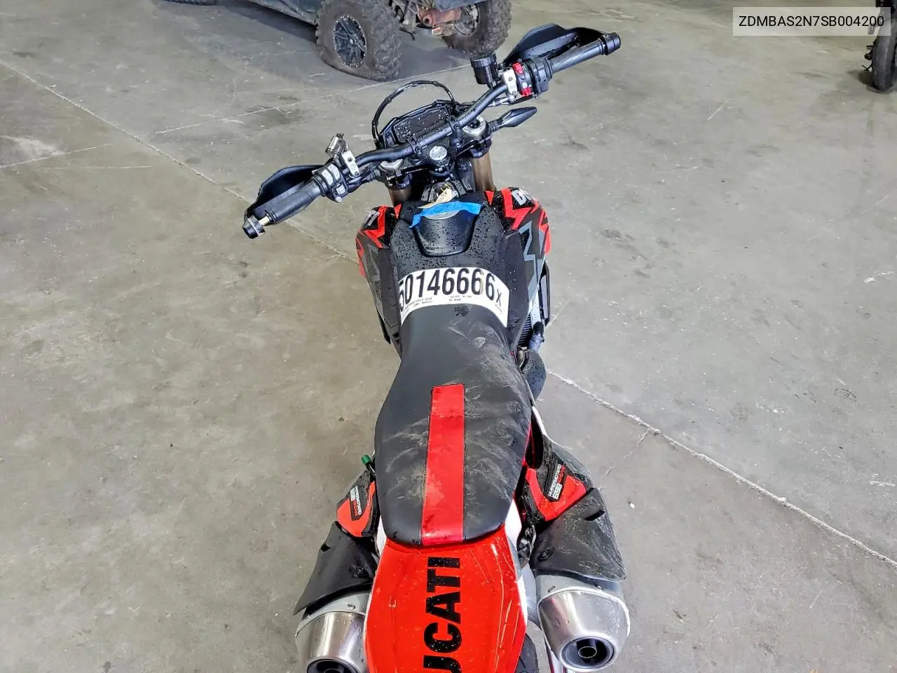 2025 Ducati Hypermotard VIN: ZDMBAS2N7SB004200 Lot: 50146666