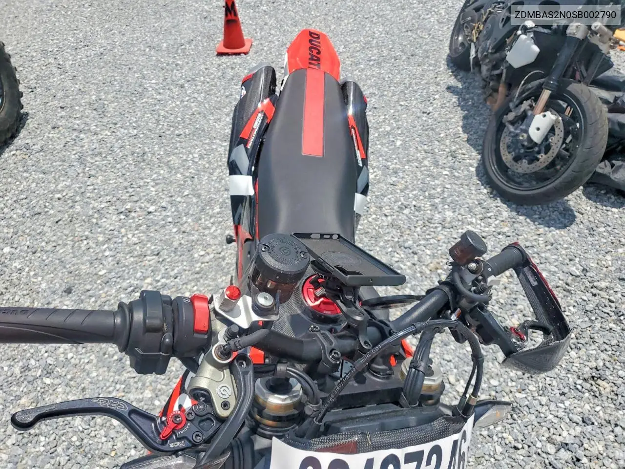 2025 Ducati Hypermotard VIN: ZDMBAS2N0SB002790 Lot: 60437346