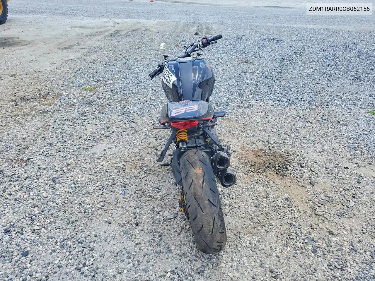 2012 Ducati Monster 1110 VIN: ZDM1RARR0CB062156 Lot: 85962755