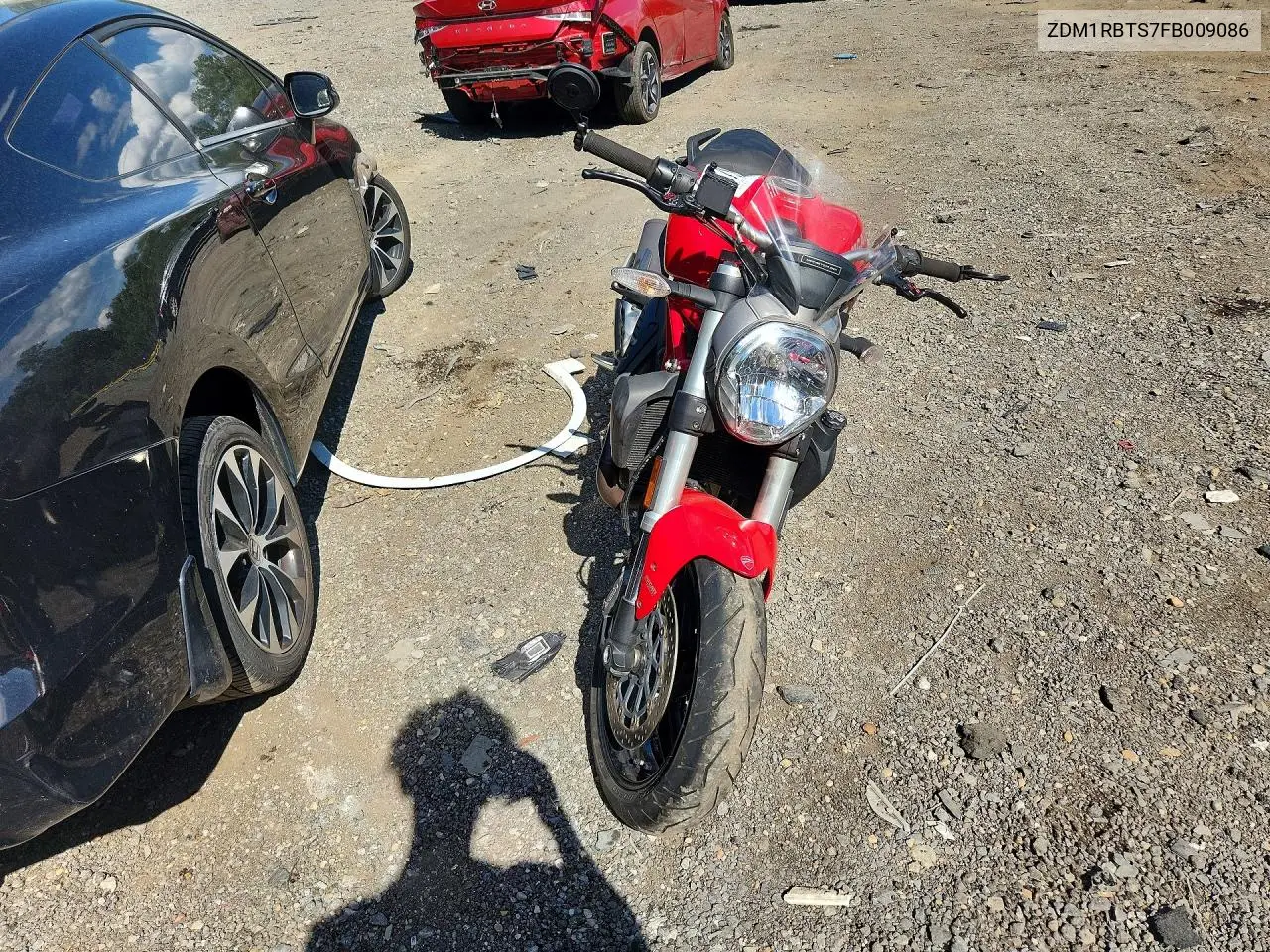 2015 Ducati Monster 821 VIN: ZDM1RBTS7FB009086 Lot: 57964336