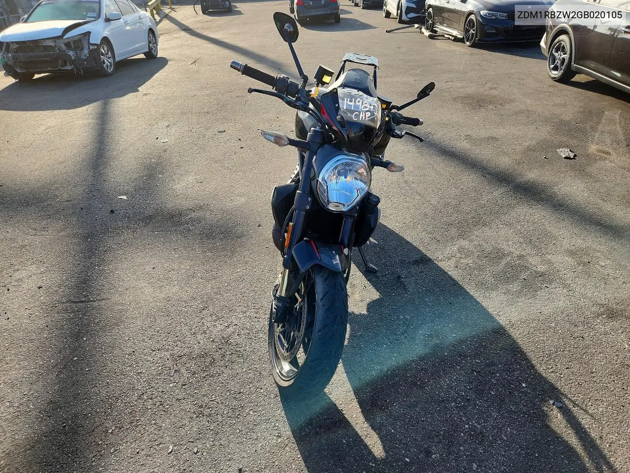 2016 Ducati Monster 1200 R VIN: ZDM1RBZW2GB020105 Lot: 61794286