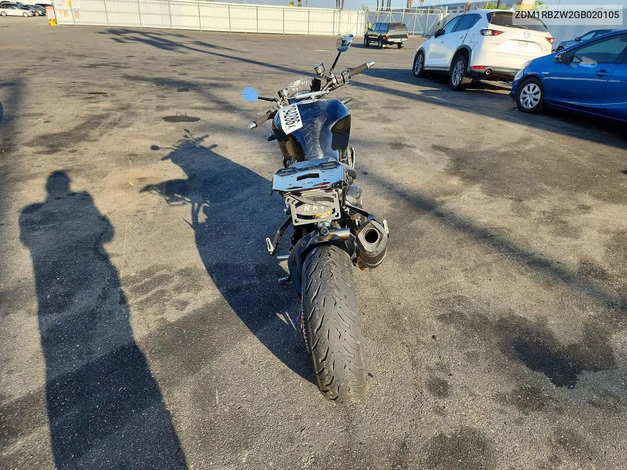 2016 Ducati Monster 1200 R VIN: ZDM1RBZW2GB020105 Lot: 61794286