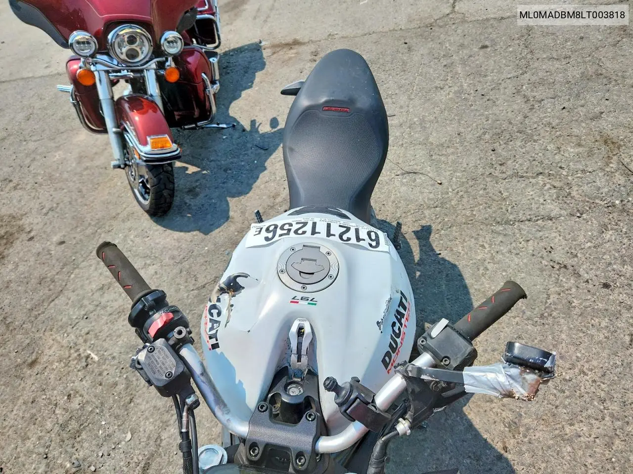 2020 Ducati Monster 797+ VIN: ML0MADBM8LT003818 Lot: 61211256
