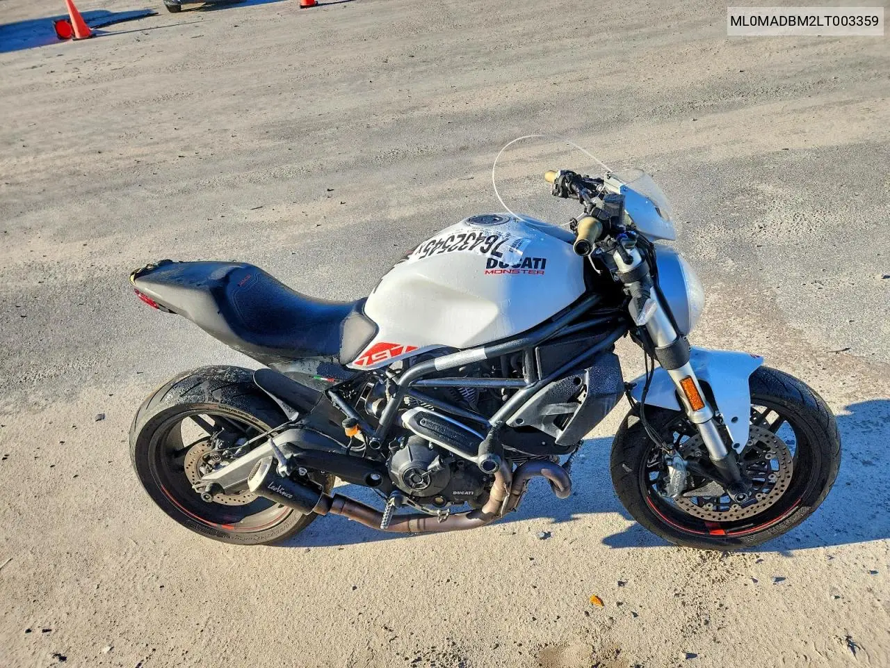 2020 Ducati Monster 797+ VIN: ML0MADBM2LT003359 Lot: 76432545
