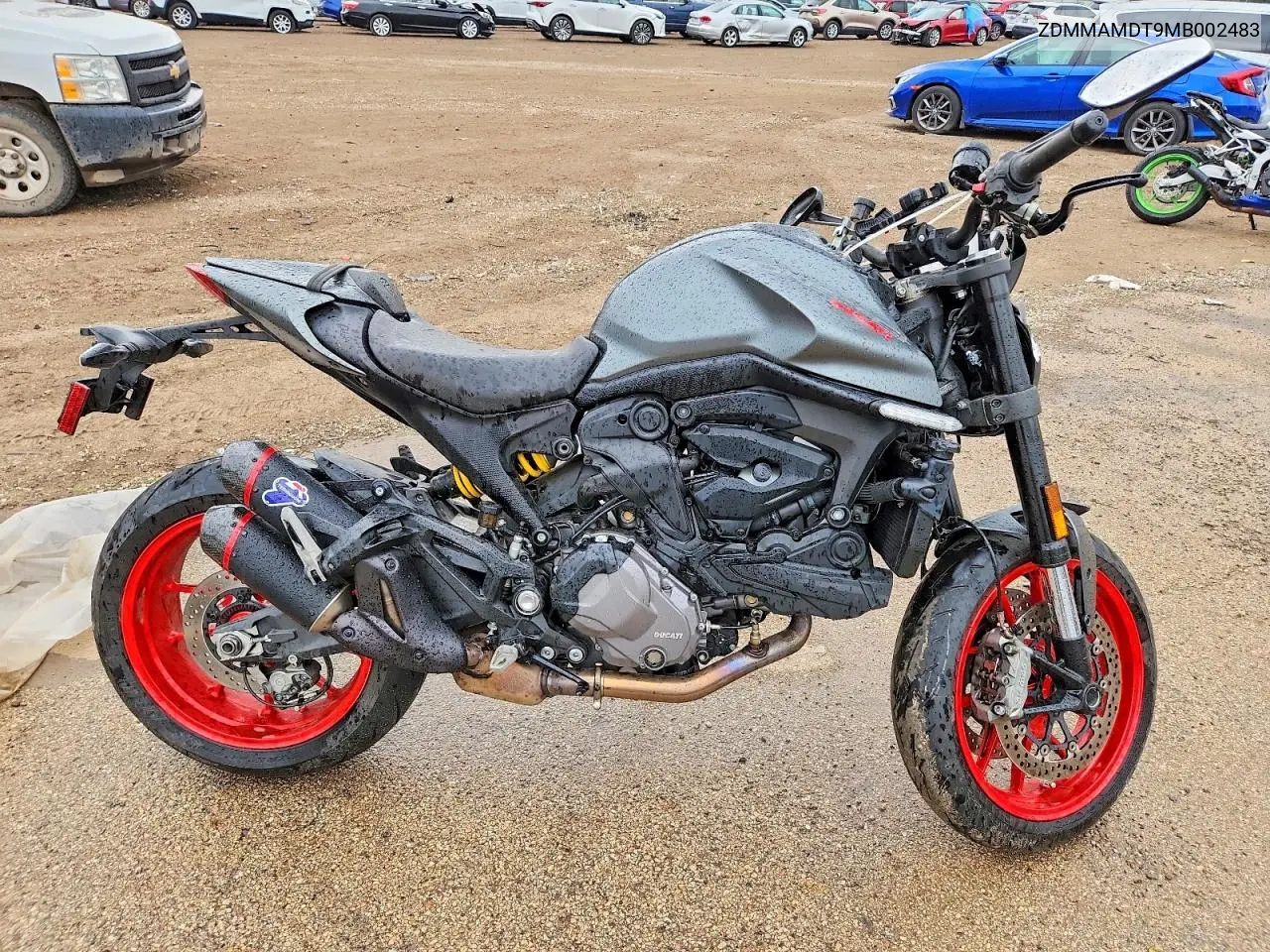 2021 Ducati Monster VIN: ZDMMAMDT9MB002483 Lot: 55972956