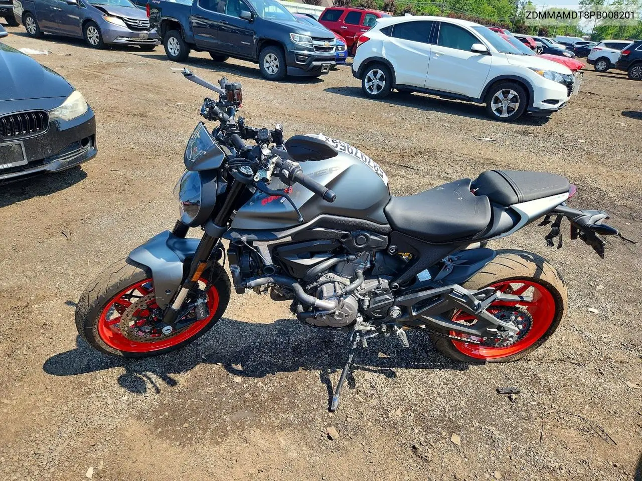 2023 Ducati Monster VIN: ZDMMAMDT8PB008201 Lot: 58797956