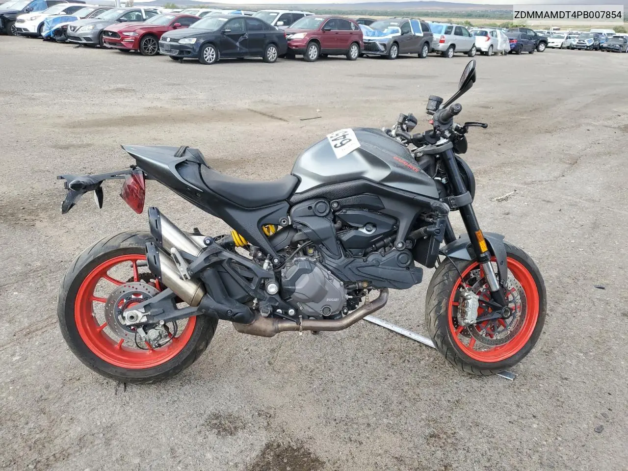 2023 Ducati Monster VIN: ZDMMAMDT4PB007854 Lot: 64513335