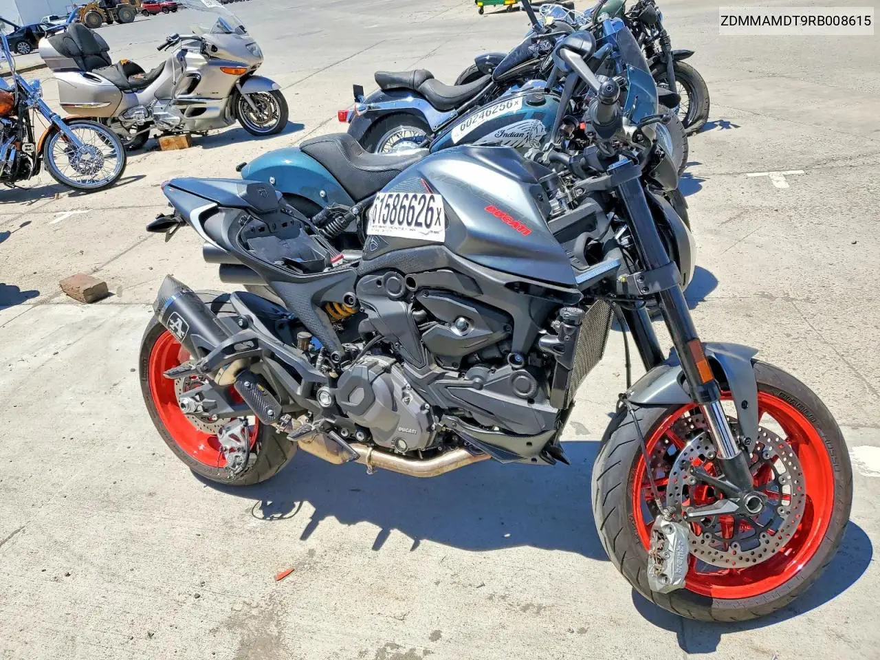 2024 Ducati Monster VIN: ZDMMAMDT9RB008615 Lot: 61586626