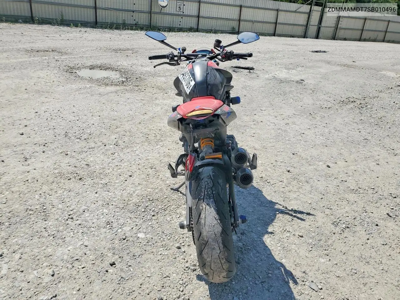 2025 Ducati Monster VIN: ZDMMAMDT7SB010496 Lot: 58493706