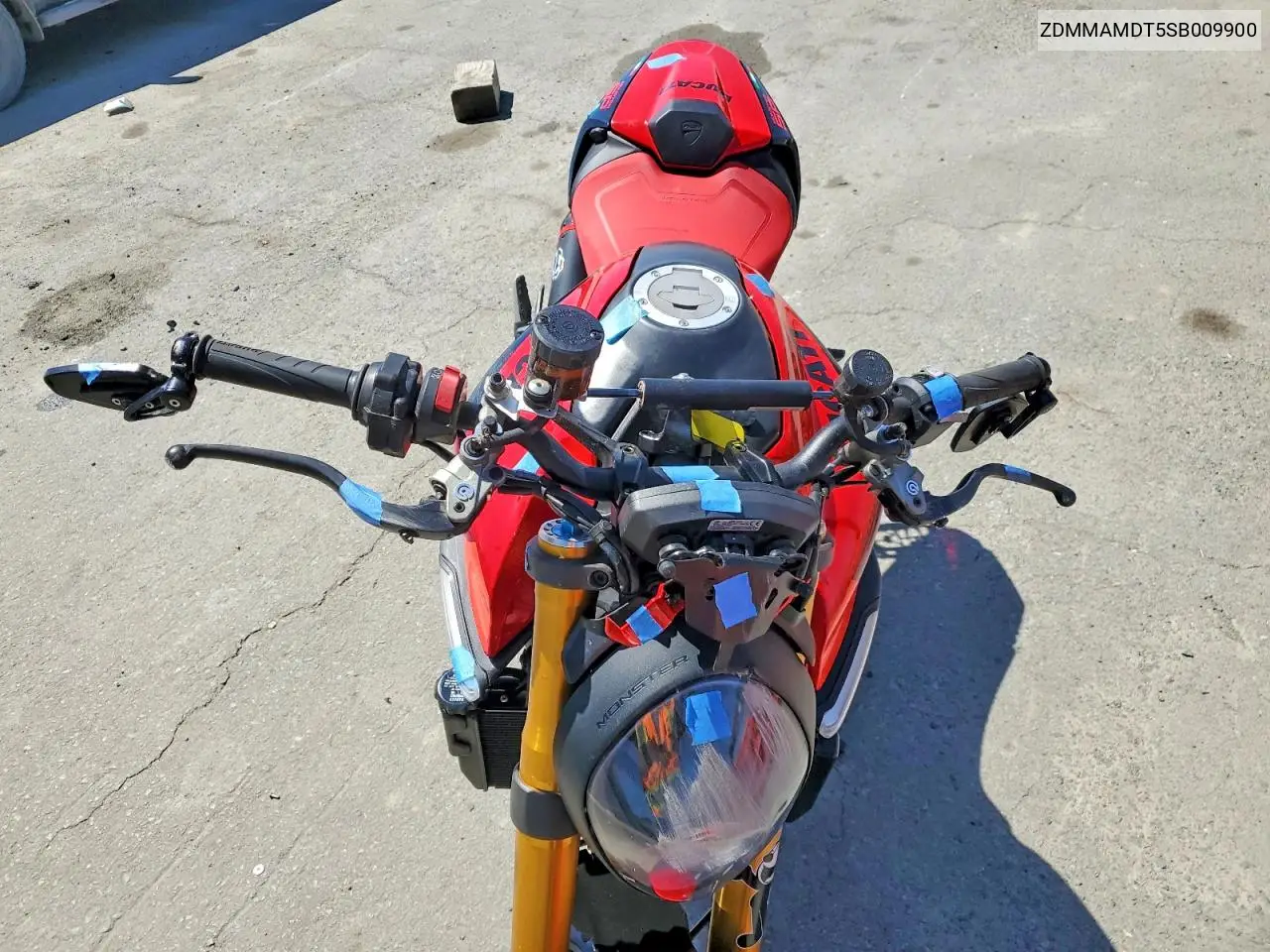 2025 Ducati Monster VIN: ZDMMAMDT5SB009900 Lot: 58897126