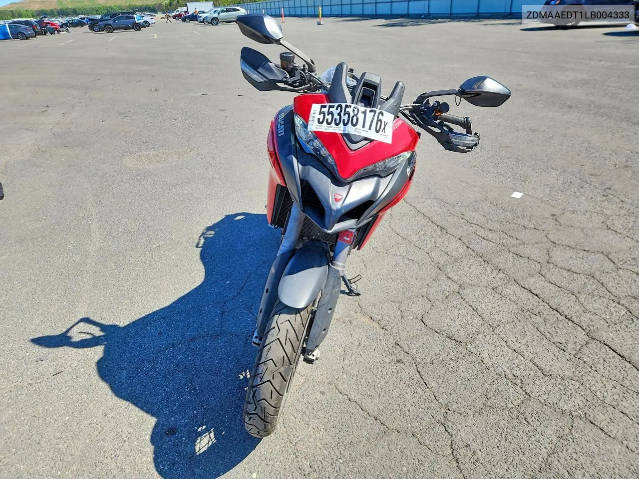 2020 Ducati Multistrada 950 VIN: ZDMAAEDT1LB004333 Lot: 55358176