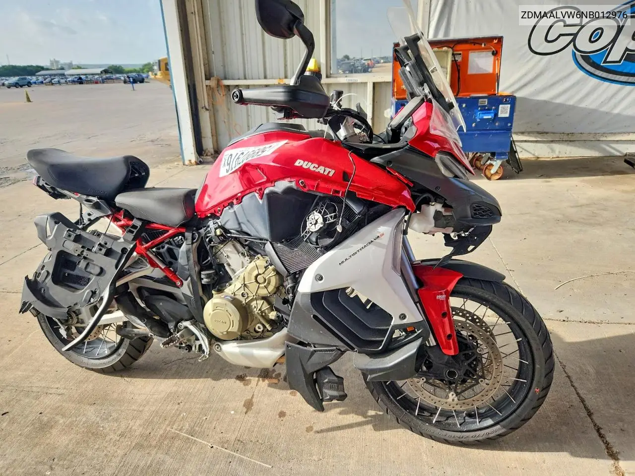 2022 Ducati Multistrada V4 VIN: ZDMAALVW6NB012976 Lot: 58997976