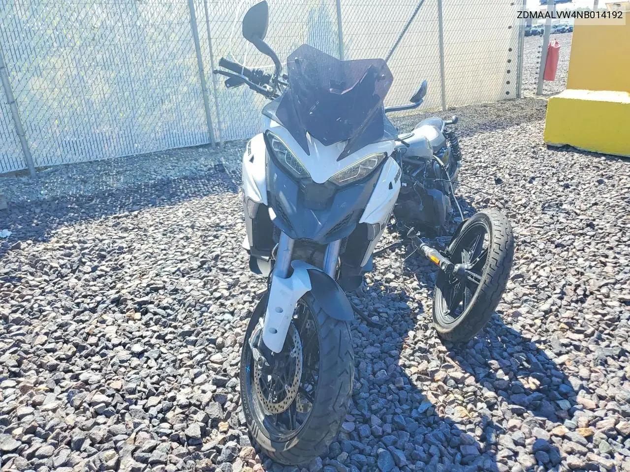 2022 Ducati Multistrada V4 VIN: ZDMAALVW4NB014192 Lot: 59125486